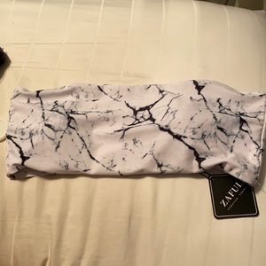 zaful strapless bathing suit top